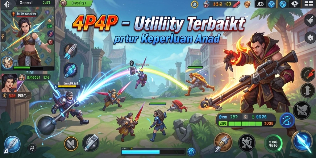 Tampilan antarmuka dan alat dalam 4P4P yang praktis.