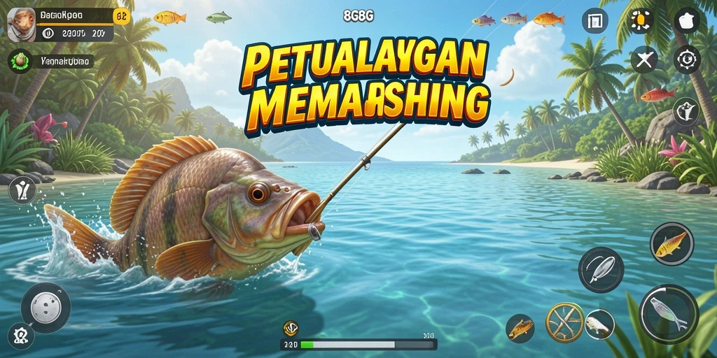 Tangkapan ikan besar di gameplay 8G8G yang seru.