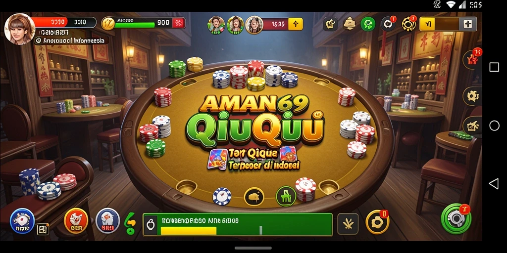 Gameplay seru QiuQiu di AMAN69 dengan grafis menawan.