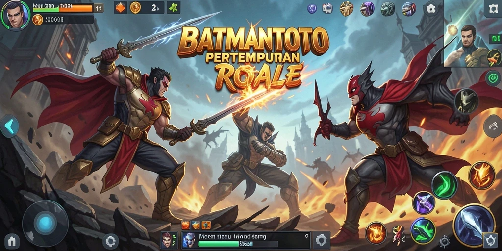 Gameplay seru BATMANTOTO dengan pertempuran intens dan strategi menarik.