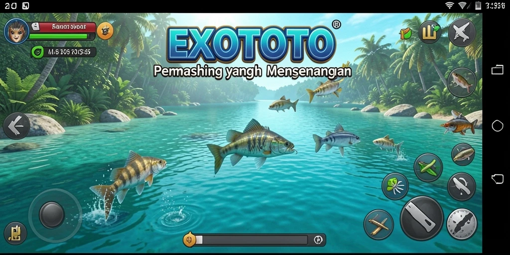 Tangkapan ikan yang memukau dalam gameplay EXOTOTO.