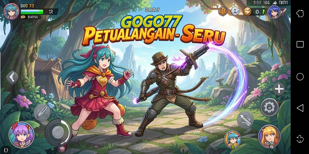 Tampilan gameplay seru dan penuh warna dari GOGO77.