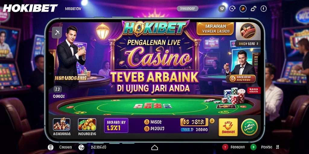 Tampilan menarik dari gameplay HOKIBET Live Casino.