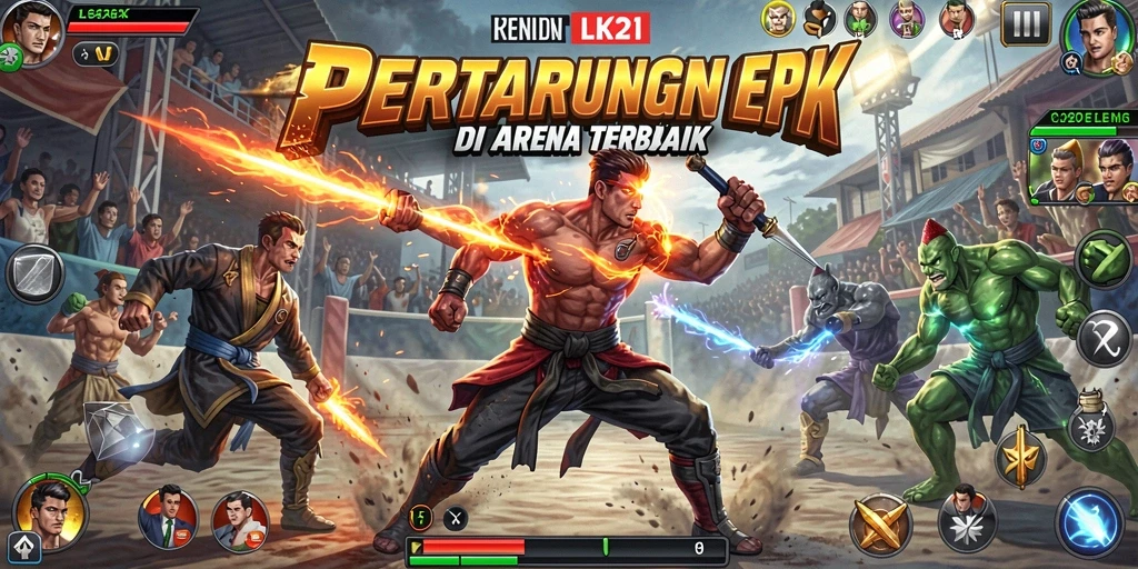 Gameplay seru dan mendebarkan dalam LK21 dengan pertarungan intens.