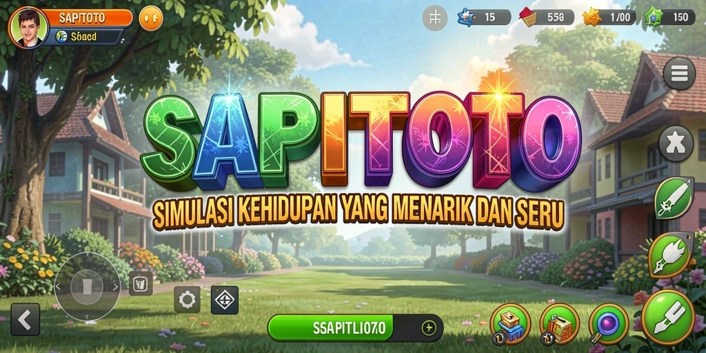 Tampilan gameplay seru dalam SAPITOTO dengan berbagai aktivitas yang menarik.